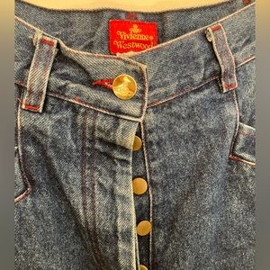 Red Label Vintage Vivienne Westwood Jeans Waist 26” Size IT 40